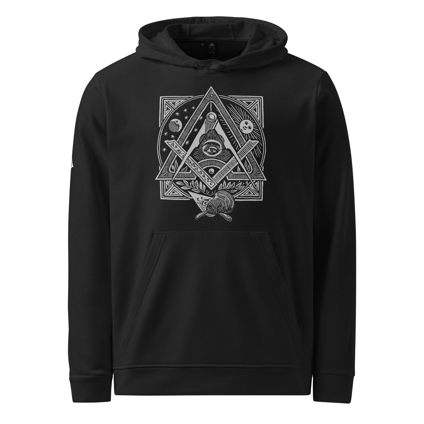 Square & Compasses adidas fleece hoodie with all seeing eye