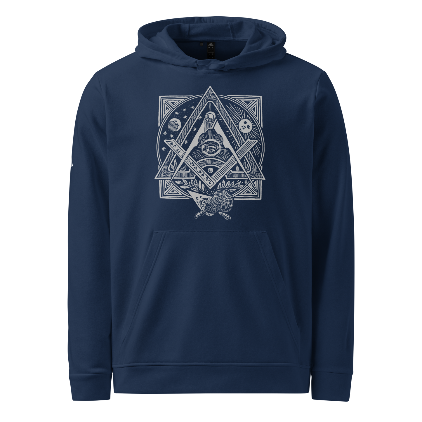 Square & Compasses adidas fleece hoodie with all seeing eye