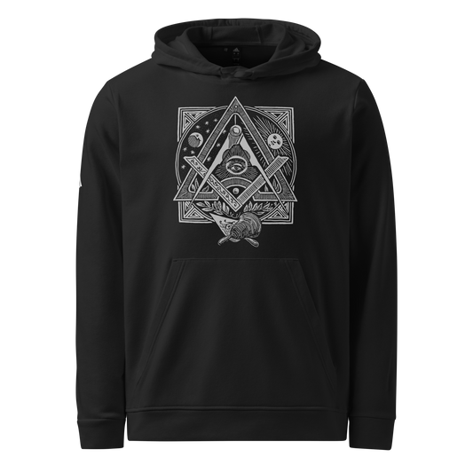 Square & Compasses adidas fleece hoodie with all seeing eye